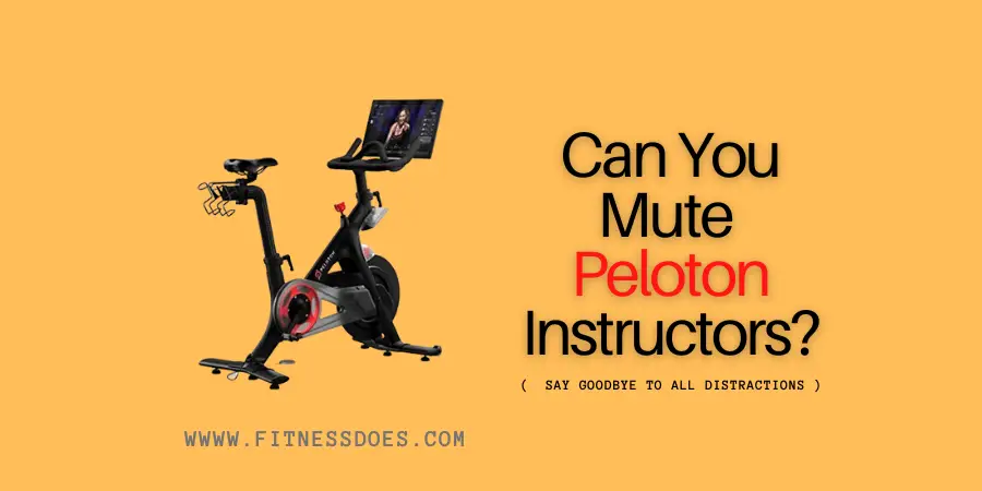 Can You Mute Peloton Instructors