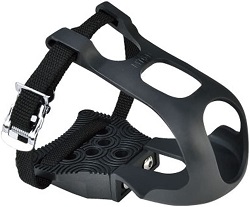 Exustar Clipless Adapter Pedal with Toe Clips & Straps Cleats Sold