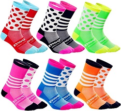 GuaziV Mens Womens Cycling Socks Running Socks Athletic Socks